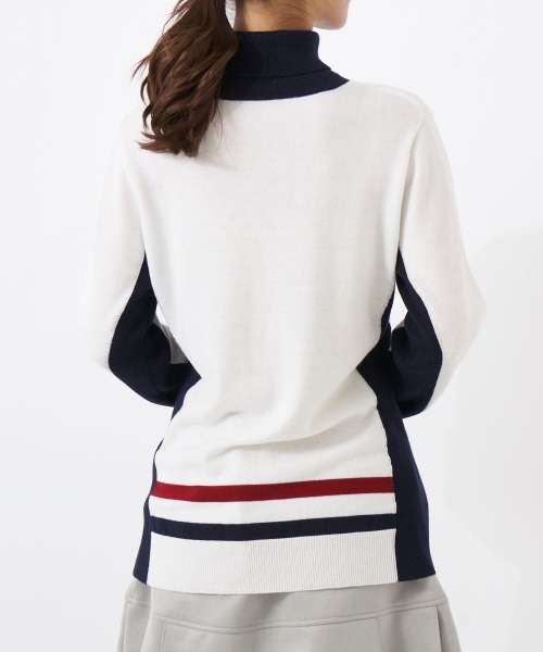 marie claire golf　マリ・クレールゴルフ　ハイネックニット　L Marie Claire ニット セーター marie claire GOLF/マリクレール