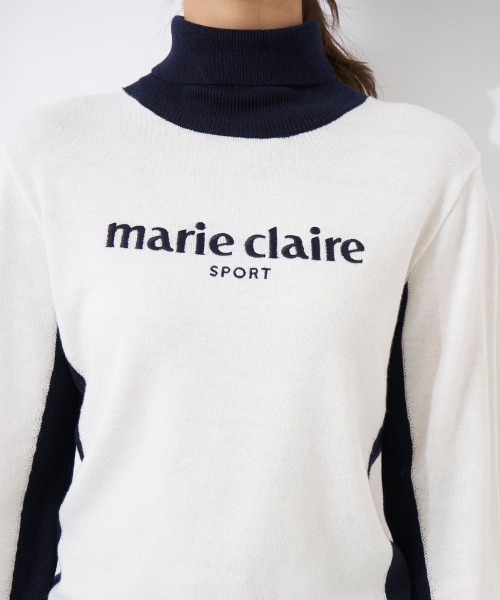 marie claire golf　マリ・クレールゴルフ　ハイネックニット　L marie claire golf マリ・クレールゴルフ ハイネックニット L