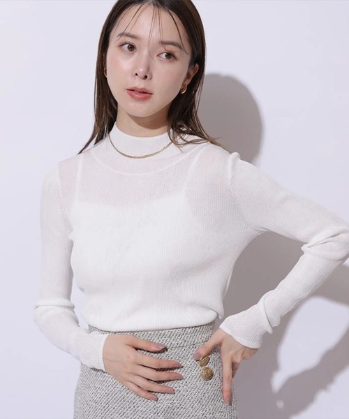 mi_na＊ シアーボトルネックニット（ニット/セーター）｜Mystrada（マイ