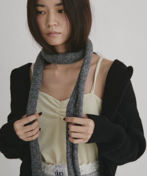 duei（デュイ）の「フーディニットカーディガン（カーディガン/ボレロ・レディース・ライム/ブラック/アイボリー・FREE）」の9枚目の写真