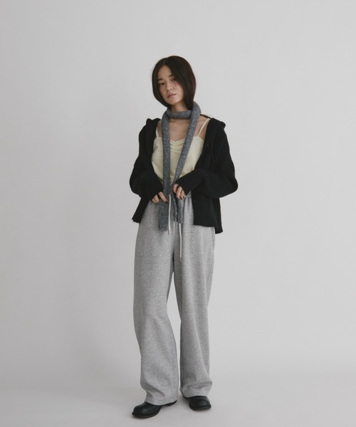 duei（デュイ）の「フーディニットカーディガン（カーディガン/ボレロ・レディース・ライム/ブラック/アイボリー・FREE）」の10枚目の写真