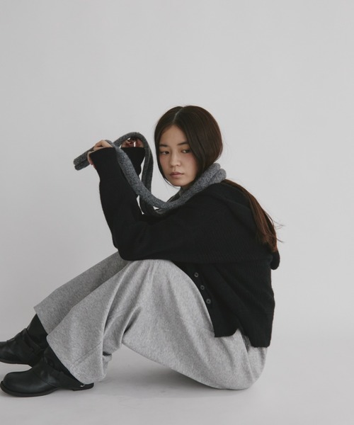 duei（デュイ）の「フーディニットカーディガン（カーディガン/ボレロ・レディース・ライム/ブラック/アイボリー・FREE）」の13枚目の写真