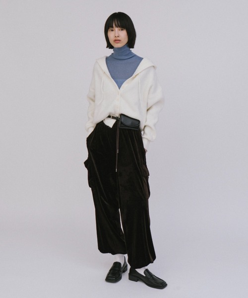 duei（デュイ）の「フーディニットカーディガン（カーディガン/ボレロ・レディース・ライム/ブラック/アイボリー・FREE）」の17枚目の写真