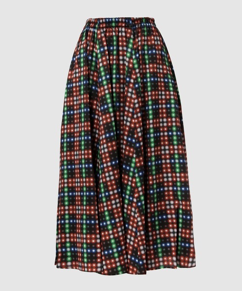 ANREALAGE（アンリアレイジ）の「LED CHECK SKIRT（スカート・レディース・ブラック/レッド・38/36）」の2枚目の写真