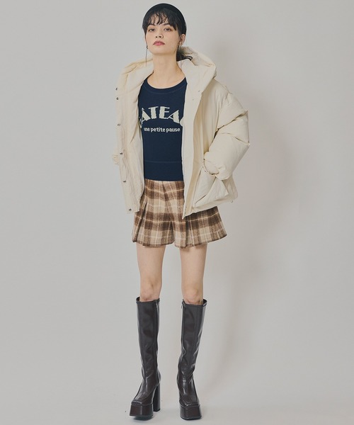 REDYAZEL(レディアゼル)の「フラップポケットファイバーダウンジャケット(ダウンジャケット/コート・レディース・オフホワイト/ブラウン系その他/グレー系その他/ブラック/ブラウン/ライトグレー・FREE)」の18枚目の写真