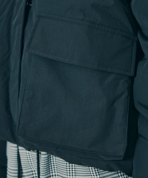 REDYAZEL(レディアゼル)の「フラップポケットファイバーダウンジャケット(ダウンジャケット/コート・レディース・オフホワイト/ブラウン系その他/グレー系その他/ブラック/ブラウン/ライトグレー・FREE)」の14枚目の写真