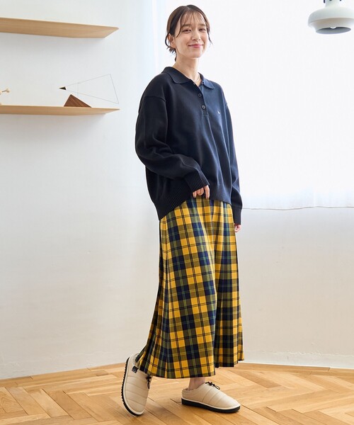 POLO BCS（ポロ ビーシーエス）の「【POLO BCS（ポロ・ビーシーエス）別注】 襟付きポロニット（WEB限定カラーあり）（ニット/セーター・レディース・ブラック/ベージュ/ブラウン/レッド/ネイビー・M/L）」の7枚目の写真