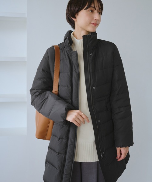 ROPE' PICNIC（ロペピクニック）の「【GREEN DOWN/グリーンダウン】ファー付きダウンロングコート/一部WEB限定カラー（ダウンジャケット/コート・レディース・ブラック/ダークブラウン/オフホワイト・S/M）」の10枚目の写真