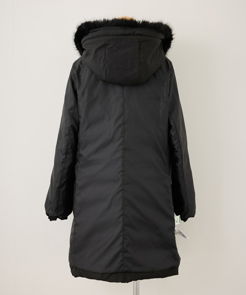 セール】【GREEN DOWN/グリーンダウン】ファー付きダウンロングコート