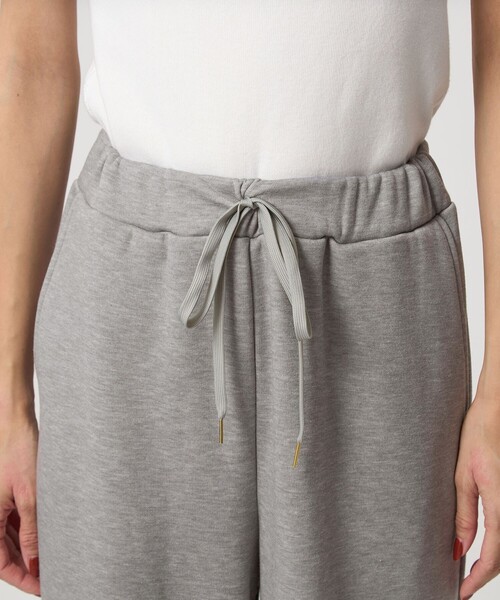 green label relaxing（グリーンレーベルリラクシング）の「ウラキモウ ピケ パンツ（スウェットパンツ・レディース・ブラック/グレー・FREE）」の14枚目の写真