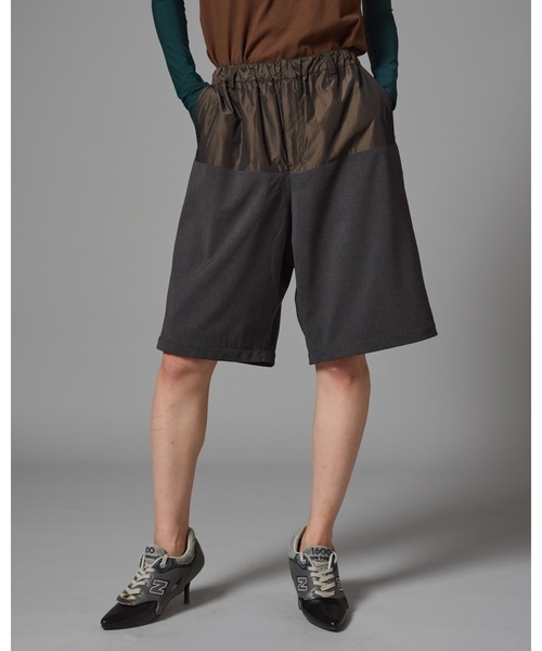 L.H.P（エルエイチピー）の「NON TOKYO/ノントーキョー/２WAYバイカラースラックス（スラックス・レディース・ブラック/グレー/サックスブルー・1/2）」の9枚目の写真