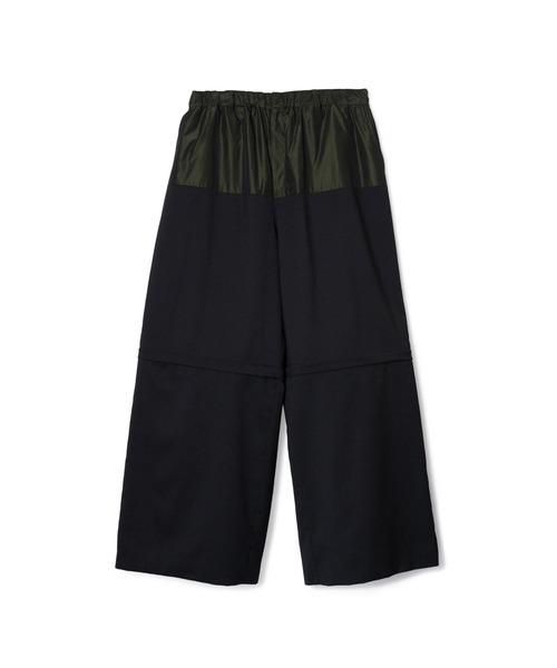 L.H.P（エルエイチピー）の「NON TOKYO/ノントーキョー/２WAYバイカラースラックス（スラックス・レディース・ブラック/グレー/サックスブルー・1/2）」の6枚目の写真