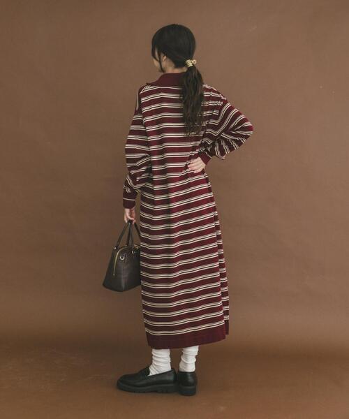 セール】ハーフジップポロワンピース（ワンピース）｜ITEMS