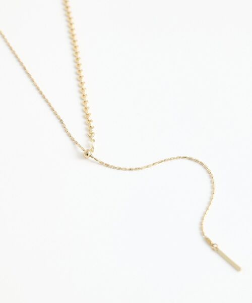 earth music&ecology（アースミュージックアンドエコロジー）の「コンビチェーンスライドネックレス（ネックレス・レディース・ゴールド/シルバー・F）」の2枚目の写真