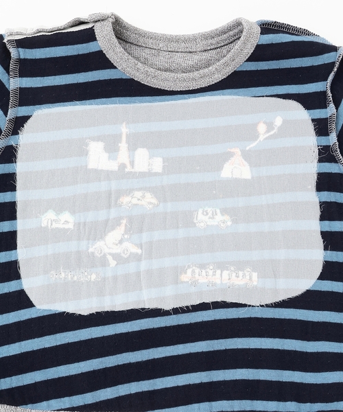 kladskap（クレードスコープ）の「乗り物/アニマル接結長袖Tシャツ（Tシャツ/カットソー・キッズ・マスタード/グレー・90cm/110cm/120cm/80ｃｍ/100cm）」の6枚目の写真