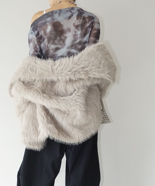 ranshellerファーコート rienda | ビッグフードフェイクファーコート (コート ) |SHEL'TTER