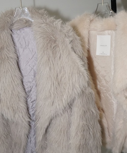 シャギーフェイクファーコート chw25a096-ファッション通販サイト