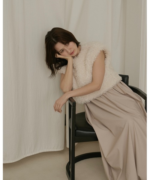 NOTREemor(ノートルエモア)の「ballerina balloon camisole dress(ワンピース・レディース・モカ/ブラック・FREE)」の13枚目の写真