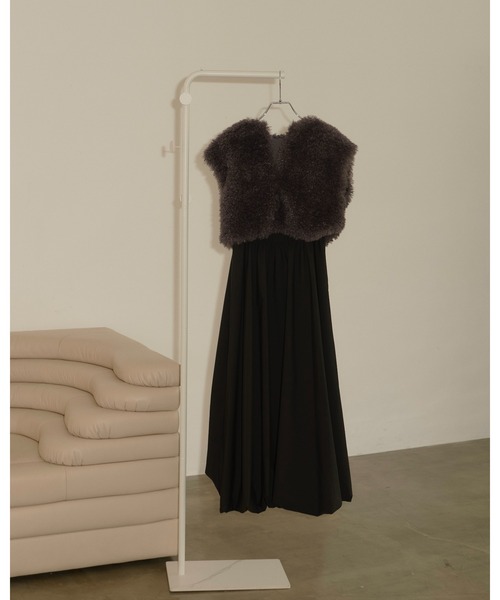 NOTREemor(ノートルエモア)の「ballerina balloon camisole dress(ワンピース・レディース・モカ/ブラック・FREE)」の17枚目の写真