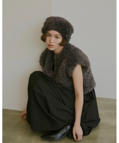 NOTREemor(ノートルエモア)の「ballerina balloon camisole dress(ワンピース・レディース・モカ/ブラック・FREE)」の21枚目の写真