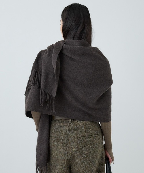 Chaos（カオス）の「Chaos(カオス)/◆elegancese◆別注カシミヤストール（ストール/ショール・レディース・チェック/ダークブラウン/イエロー系その他・FREE）」の13枚目の写真