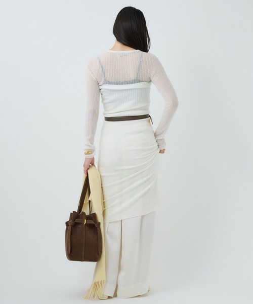 Chaos（カオス）の「Chaos(カオス)/◆elegancese◆別注カシミヤストール（ストール/ショール・レディース・チェック/ダークブラウン/イエロー系その他・FREE）」の17枚目の写真