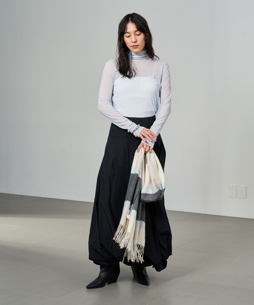 Chaos（カオス）の「Chaos(カオス)/◆elegancese◆別注カシミヤストール（ストール/ショール・レディース・チェック/ダークブラウン/イエロー系その他・FREE）」の22枚目の写真