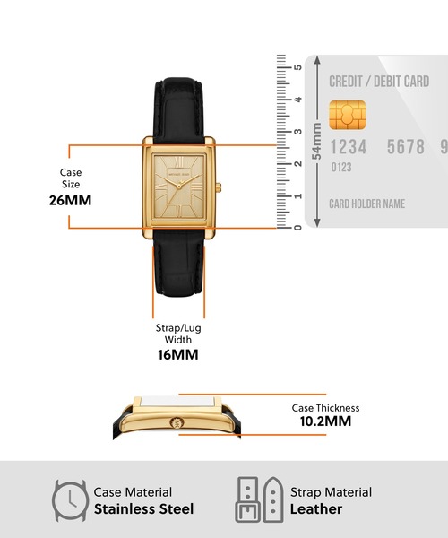 MICHAEL KORS（マイケルコース）の「マイケル・コース 腕時計 レディース アナログ レザー MK4965（アナログ腕時計・レディース・ブラック・FREE）」の5枚目の写真