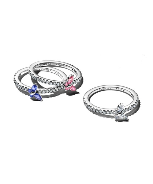 PANDORA(パンドラ)の「スパークリング ブルー バタフライ リング(リング・レディース・シルバー・48/50/52/54/56/58/60)」の4枚目の写真