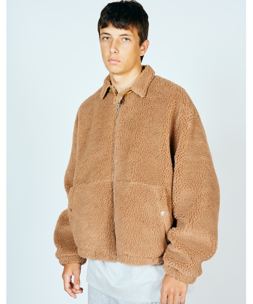 SUNNY  SPORTS（サニースポーツ）の「SUNNY SPORTS サニースポーツ / BOA FLEECE SWING TOP（ブルゾン・メンズ・ブラウン/ブラック・MEDIUM/LARGE）」の2枚目の写真