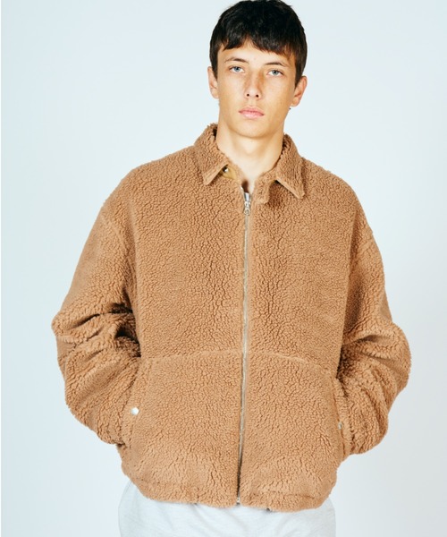 SUNNY  SPORTS（サニースポーツ）の「SUNNY SPORTS サニースポーツ / BOA FLEECE SWING TOP（ブルゾン・メンズ・ブラウン/ブラック・MEDIUM/LARGE）」の5枚目の写真