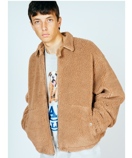 SUNNY  SPORTS（サニースポーツ）の「SUNNY SPORTS サニースポーツ / BOA FLEECE SWING TOP（ブルゾン・メンズ・ブラウン/ブラック・MEDIUM/LARGE）」の6枚目の写真