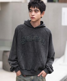 WEGO/ショートグラフィックプルパーカー