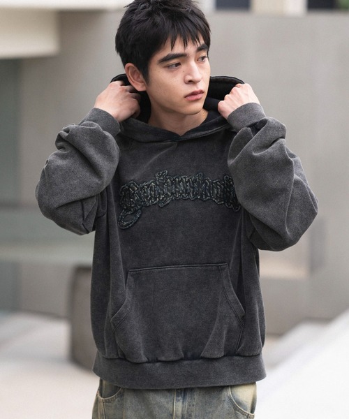 WEGO(ウィゴー)の「WEGO/ショートグラフィックプルパーカー(パーカー・メンズ・ブラック系その他/ピンク/ネイビー・LARGE/MEDIUM)」の22枚目の写真