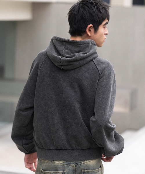 WEGO(ウィゴー)の「WEGO/ショートグラフィックプルパーカー(パーカー・メンズ・ブラック系その他/ピンク/ネイビー・LARGE/MEDIUM)」の13枚目の写真
