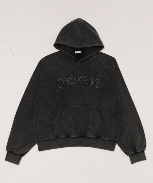 WEGO(ウィゴー)の「WEGO/ショートグラフィックプルパーカー(パーカー・メンズ・ブラック系その他/ピンク/ネイビー・LARGE/MEDIUM)」の16枚目の写真