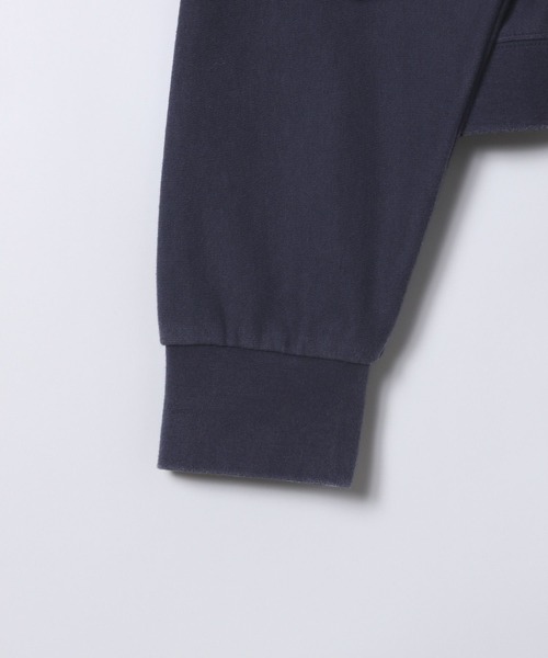 JEANASIS（ジーナシス）の「ハーフZIPカレッジショートフーディー/618602（スウェット・レディース・ネイビー/グレー・FREE）」の6枚目の写真