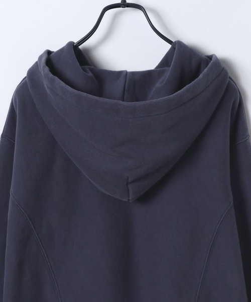 JEANASIS（ジーナシス）の「ハーフZIPカレッジショートフーディー/618602（スウェット・レディース・ネイビー/グレー・FREE）」の8枚目の写真