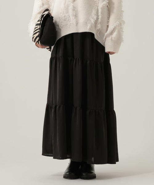Elura（エルーラ）の「ティアードスカート/622314（スカート・レディース・ターコイズブルー/ブラック・FREE）」の6枚目の写真