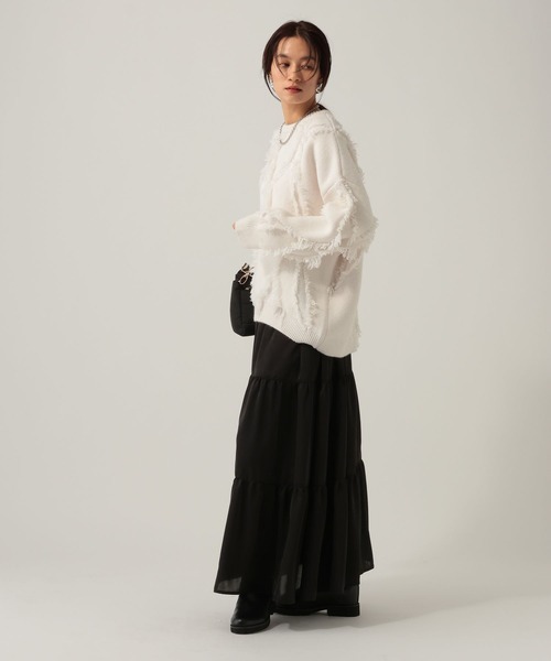 Elura（エルーラ）の「ティアードスカート/622314（スカート・レディース・ターコイズブルー/ブラック・FREE）」の5枚目の写真