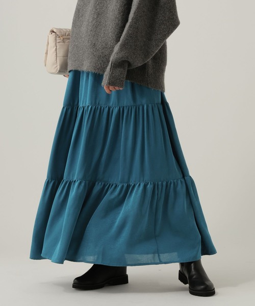 Elura（エルーラ）の「ティアードスカート/622314（スカート・レディース・ターコイズブルー/ブラック・FREE）」の13枚目の写真