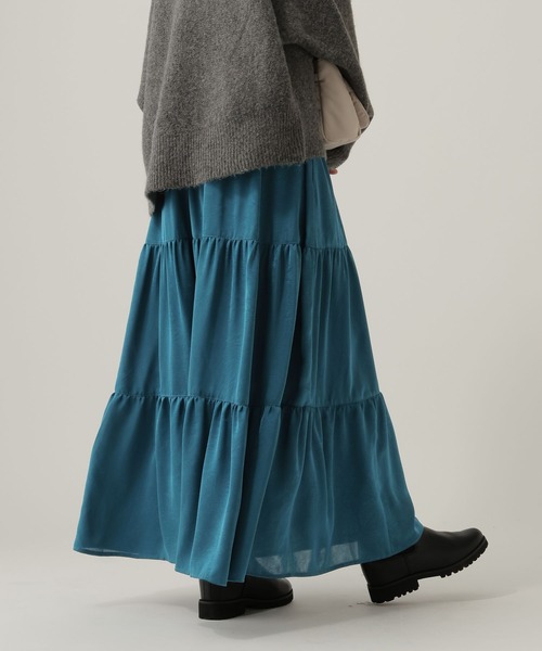 Elura（エルーラ）の「ティアードスカート/622314（スカート・レディース・ターコイズブルー/ブラック・FREE）」の14枚目の写真
