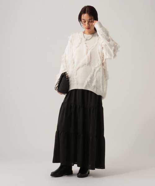 Elura（エルーラ）の「ティアードスカート/622314（スカート・レディース・ターコイズブルー/ブラック・FREE）」の3枚目の写真