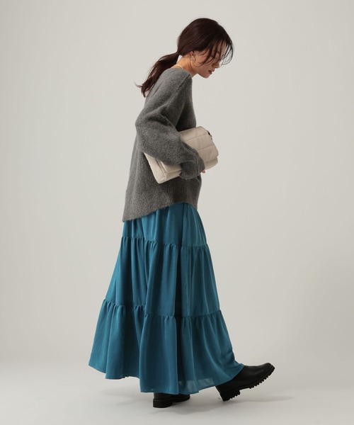 Elura（エルーラ）の「ティアードスカート/622314（スカート・レディース・ターコイズブルー/ブラック・FREE）」の9枚目の写真