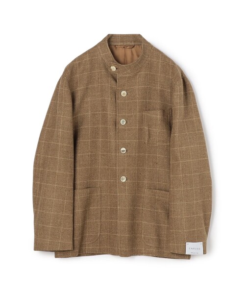 Caruso(カルーゾ)の「【別注】CARUSO シルクリネン フォレスティエールジャケット(ブルゾン・メンズ・ブラウン系その他・48)」の1枚目の写真