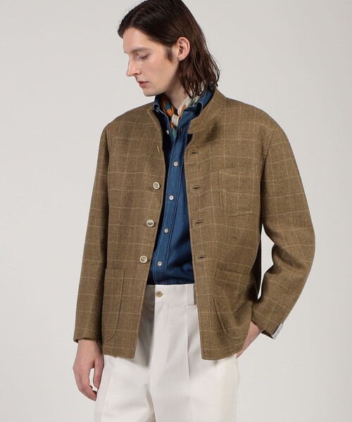 Caruso(カルーゾ)の「【別注】CARUSO シルクリネン フォレスティエールジャケット(ブルゾン・メンズ・ブラウン系その他・48)」の13枚目の写真