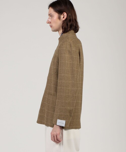 Caruso(カルーゾ)の「【別注】CARUSO シルクリネン フォレスティエールジャケット(ブルゾン・メンズ・ブラウン系その他・48)」の3枚目の写真