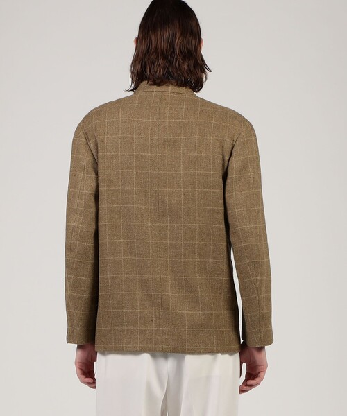 Caruso(カルーゾ)の「【別注】CARUSO シルクリネン フォレスティエールジャケット(ブルゾン・メンズ・ブラウン系その他・48)」の4枚目の写真