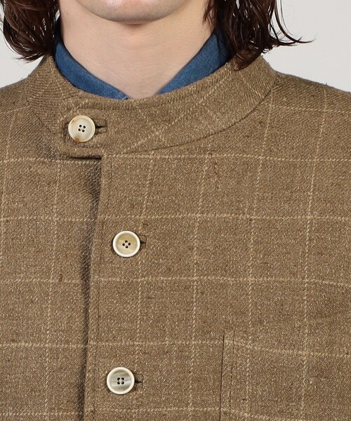 Caruso(カルーゾ)の「【別注】CARUSO シルクリネン フォレスティエールジャケット(ブルゾン・メンズ・ブラウン系その他・48)」の6枚目の写真