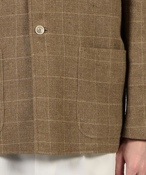Caruso(カルーゾ)の「【別注】CARUSO シルクリネン フォレスティエールジャケット(ブルゾン・メンズ・ブラウン系その他・48)」の8枚目の写真